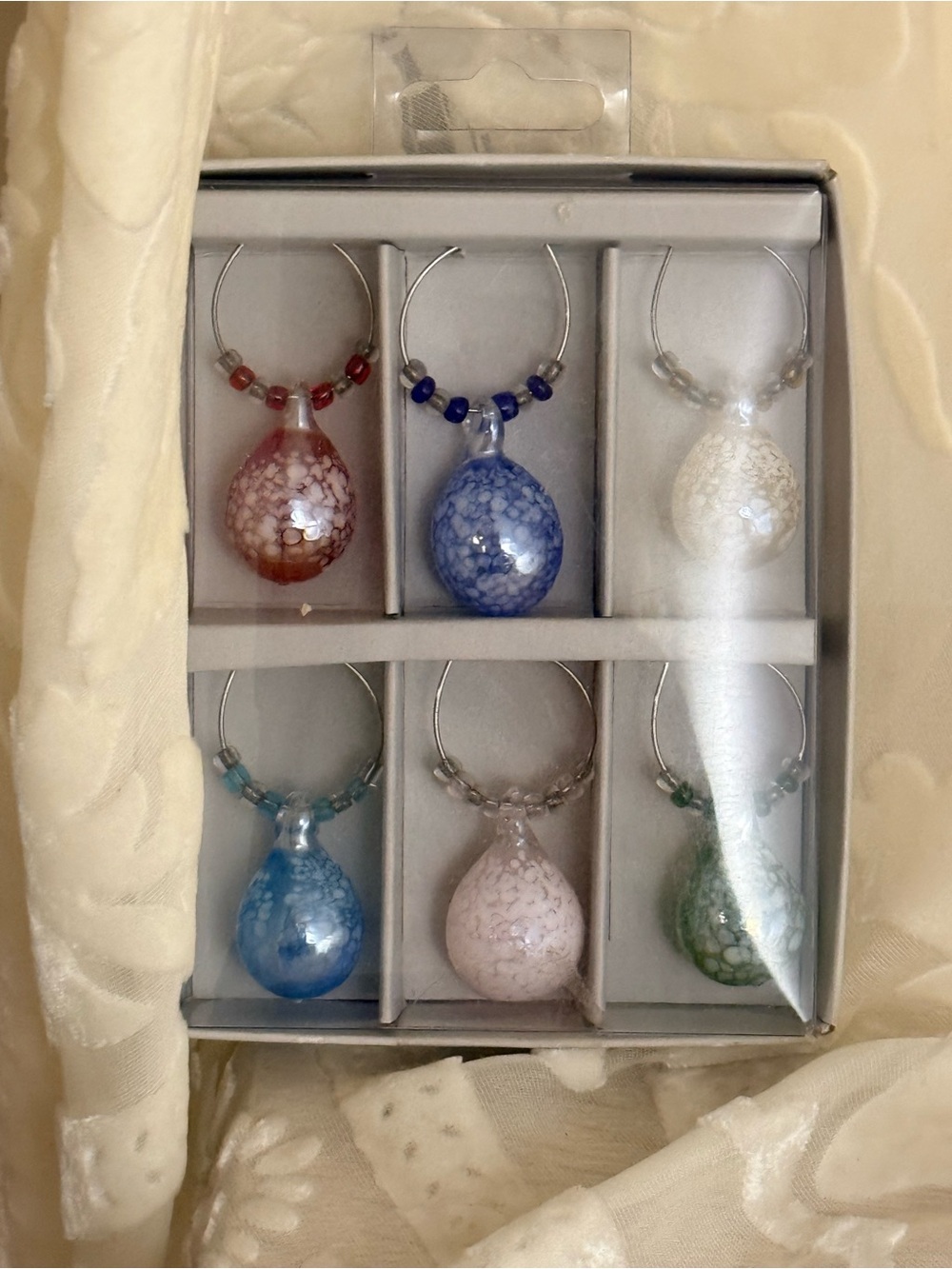 Assorted Glass Drink ware Accessories - Multi Color Set